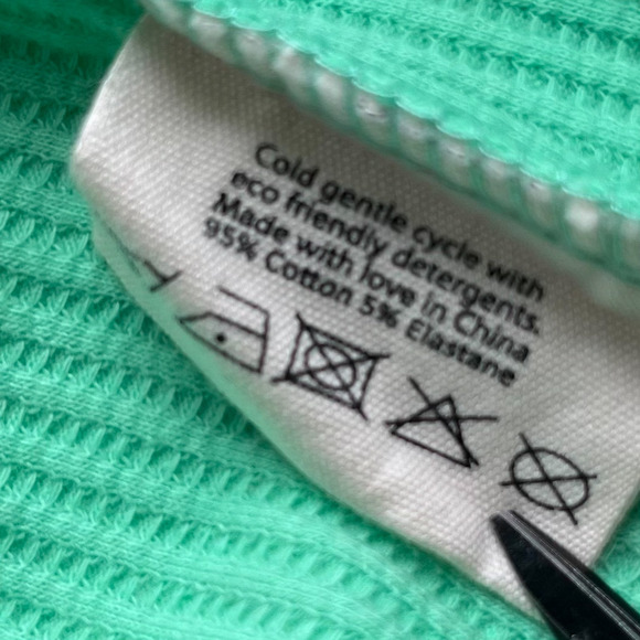 NWT Araminta James The Everyday Tank Honeydew Green Waffle Knit Women XS 6 Beach - Picture 9 of 9